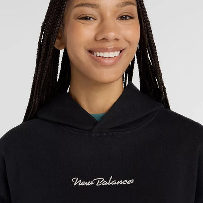 New Balance Athletics Script Hoodie ニューバランス アスレチックス スクリプト フーディー WT53906【レディース フーディ スウェット コットン グラフィック 刺繍 カジュアル 25FW】