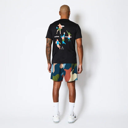AKTR FREE MOTION SPORTS TEE アクター フリー モーション スポーツ Tシャツ 225-001005【メンズ 半袖Tシャツ スポーツウェア グラフィック 25FW】
