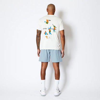 AKTR FREE MOTION SPORTS TEE アクター フリー モーション スポーツ Tシャツ 225-001005【メンズ 半袖Tシャツ スポーツウェア グラフィック 25FW】