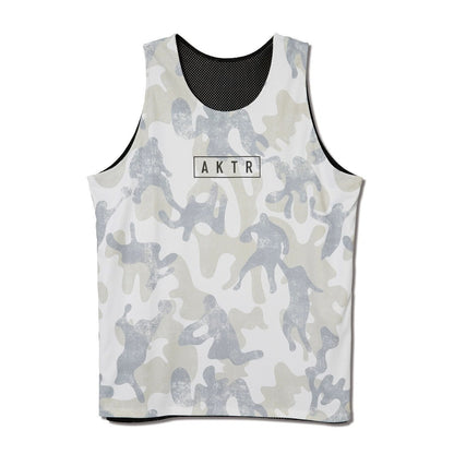 AKTR PLAY CAMO REVERSIBLE TANK アクター プレイ カモ リバーシブル タンク 225-011001【メンズ トップス タンクトップ リバーシブル 総柄 25FW】