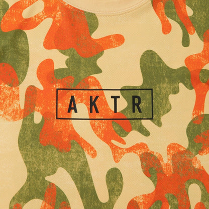 AKTR PLAY CAMO AKTR LOGO SPORTS TEE アクター プレイ カモ アクター ロゴ スポーツ Tシャツ 225-012005【メンズ トップス Tシャツ 半袖 カモフラージュ 総柄 25FW】