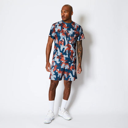 AKTR PLAY CAMO AKTR LOGO SPORTS TEE アクター プレイ カモ アクター ロゴ スポーツ Tシャツ 225-012005【メンズ トップス Tシャツ 半袖 カモフラージュ 総柄 25FW】