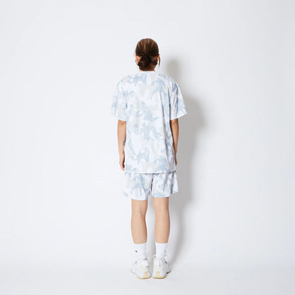 AKTR PLAY CAMO AKTR LOGO SPORTS TEE アクター プレイ カモ アクター ロゴ スポーツ Tシャツ 225-012005【メンズ トップス Tシャツ 半袖 カモフラージュ 総柄 25FW】