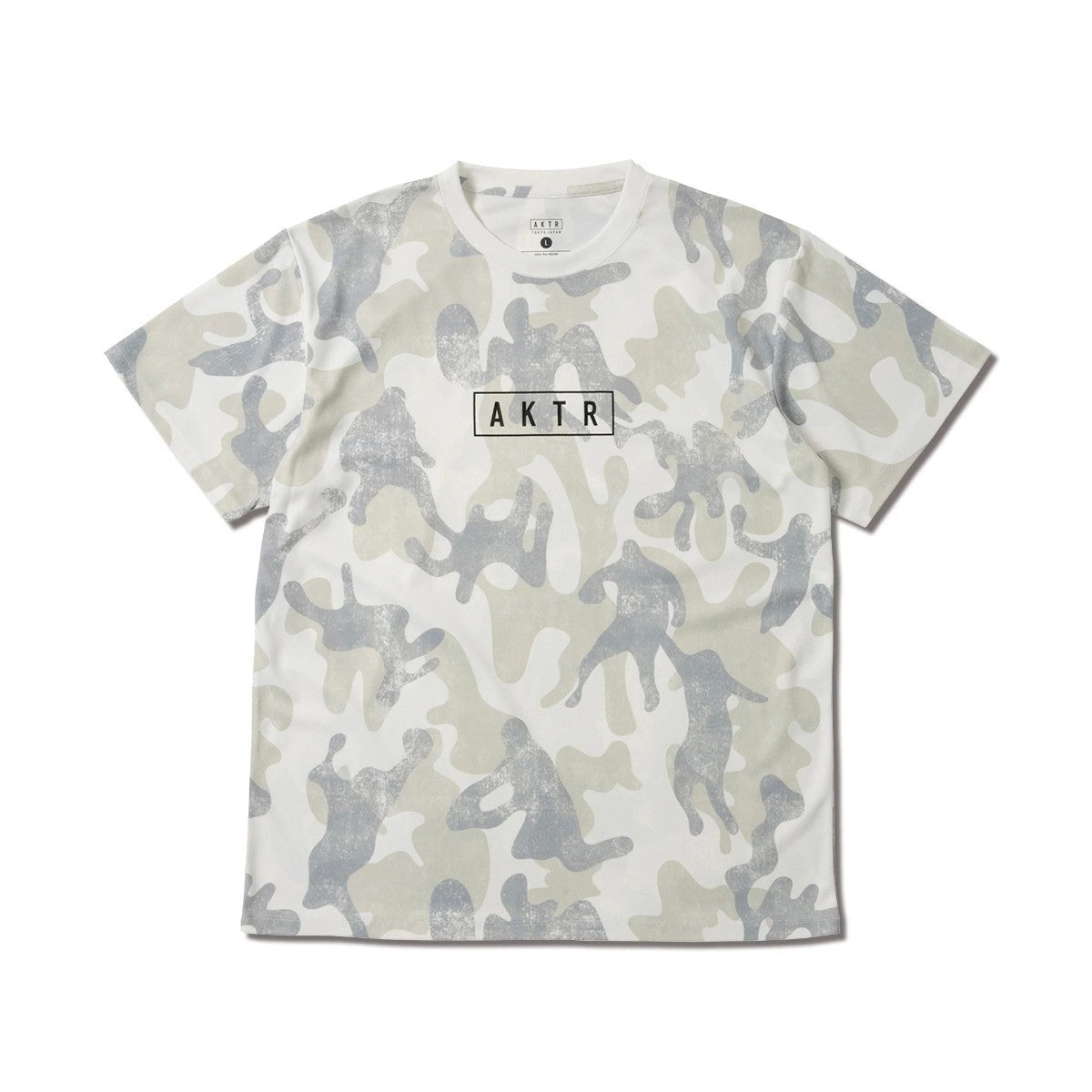 AKTR PLAY CAMO AKTR LOGO SPORTS TEE アクター プレイ カモ アクター ロゴ スポーツ Tシャツ 225-012005【メンズ トップス Tシャツ 半袖 カモフラージュ 総柄 25FW】