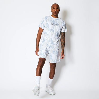 AKTR PLAY CAMO AKTR LOGO SPORTS TEE アクター プレイ カモ アクター ロゴ スポーツ Tシャツ 225-012005【メンズ トップス Tシャツ 半袖 カモフラージュ 総柄 25FW】