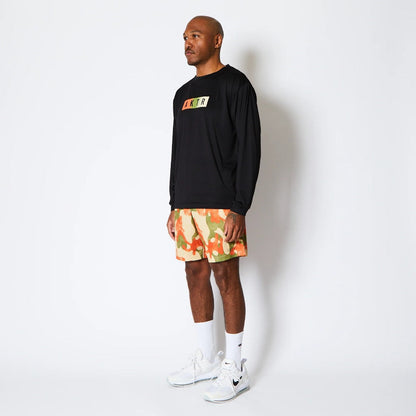 AKTR FADE BOX LOGO L/S SPORTS TEE アクター フェード ボックス ロゴ ロングスリーブ スポーツ Tシャツ 225-020005【メンズ Tシャツ グラデーション 長袖 トレーニング 25FW】