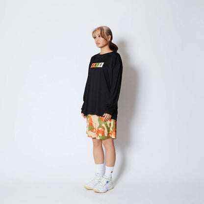 AKTR FADE BOX LOGO L/S SPORTS TEE アクター フェード ボックス ロゴ ロングスリーブ スポーツ Tシャツ 225-020005【メンズ Tシャツ グラデーション 長袖 トレーニング 25FW】