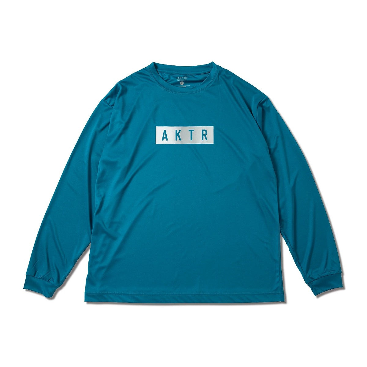 AKTR FADE BOX LOGO L/S SPORTS TEE アクター フェード ボックス ロゴ ロングスリーブ スポーツ Tシャツ 225-020005【メンズ Tシャツ グラデーション 長袖 トレーニング 25FW】