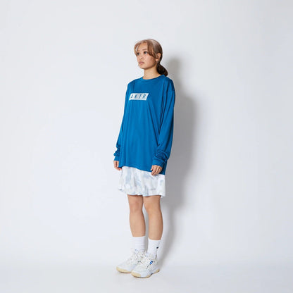 AKTR FADE BOX LOGO L/S SPORTS TEE アクター フェード ボックス ロゴ ロングスリーブ スポーツ Tシャツ 225-020005【メンズ Tシャツ グラデーション 長袖 トレーニング 25FW】