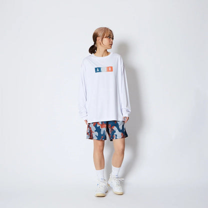 AKTR FADE BOX LOGO L/S SPORTS TEE アクター フェード ボックス ロゴ ロングスリーブ スポーツ Tシャツ 225-020005【メンズ Tシャツ グラデーション 長袖 トレーニング 25FW】