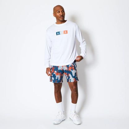 AKTR FADE BOX LOGO L/S SPORTS TEE アクター フェード ボックス ロゴ ロングスリーブ スポーツ Tシャツ 225-020005【メンズ Tシャツ グラデーション 長袖 トレーニング 25FW】