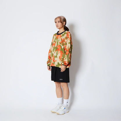 AKTR PLAY CAMO PULLOVER SHTG SHIRTS アクター プレイ カモ プルオーバー シューティング シャツ 225-021010【メンズ 長袖 シャツ カットソー カモフラージュ バスケットボール 吸汗速乾 25FW】