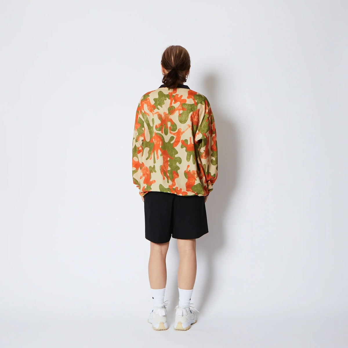 AKTR PLAY CAMO PULLOVER SHTG SHIRTS アクター プレイ カモ プルオーバー シューティング シャツ 225-021010【メンズ 長袖 シャツ カットソー カモフラージュ バスケットボール 吸汗速乾 25FW】