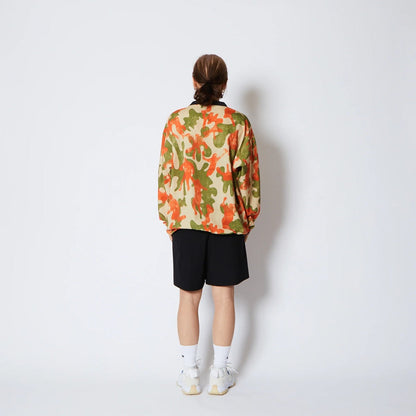 AKTR PLAY CAMO PULLOVER SHTG SHIRTS アクター プレイ カモ プルオーバー シューティング シャツ 225-021010【メンズ 長袖 シャツ カットソー カモフラージュ バスケットボール 吸汗速乾 25FW】