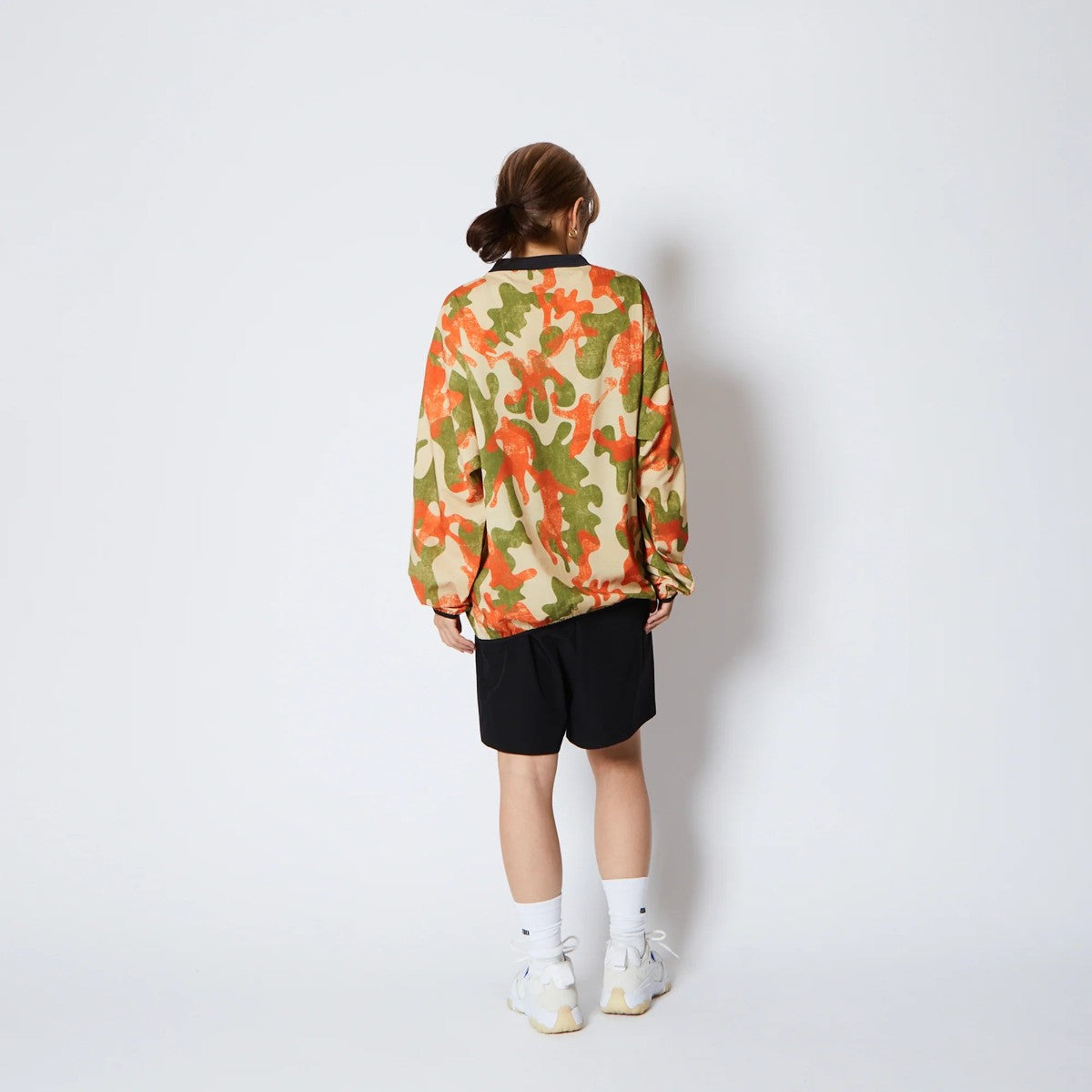 AKTR PLAY CAMO PULLOVER SHTG SHIRTS アクター プレイ カモ プルオーバー シューティング シャツ 225-021010【メンズ 長袖 シャツ カットソー カモフラージュ バスケットボール 吸汗速乾 25FW】