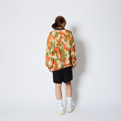 AKTR PLAY CAMO PULLOVER SHTG SHIRTS アクター プレイ カモ プルオーバー シューティング シャツ 225-021010【メンズ 長袖 シャツ カットソー カモフラージュ バスケットボール 吸汗速乾 25FW】