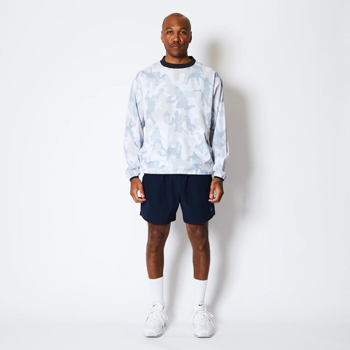 AKTR PLAY CAMO PULLOVER SHTG SHIRTS アクター プレイ カモ プルオーバー シューティング シャツ 225-021010【メンズ 長袖 シャツ カットソー カモフラージュ バスケットボール 吸汗速乾 25FW】