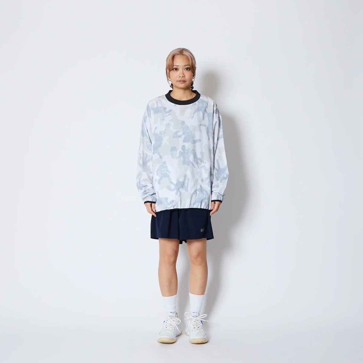 AKTR PLAY CAMO PULLOVER SHTG SHIRTS アクター プレイ カモ プルオーバー シューティング シャツ 225-021010【メンズ 長袖 シャツ カットソー カモフラージュ バスケットボール 吸汗速乾 25FW】