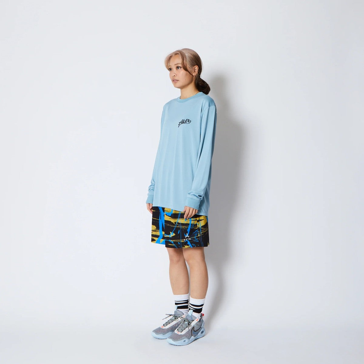 AKTR TORSION NICK L/S SPORTS TEE アクター トーション ニック ロングスリーブ スポーツ Tシャツ 225-022005【メンズ Tシャツ スポーツ 長袖 グラフィック トレーニング 25FW】