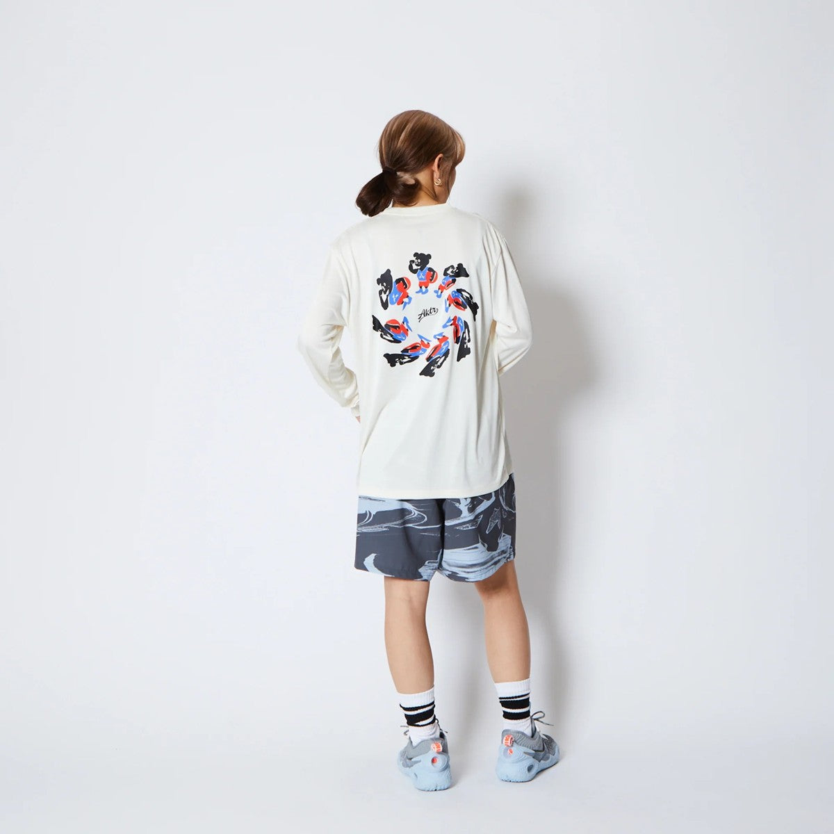 AKTR TORSION NICK L/S SPORTS TEE アクター トーション ニック ロングスリーブ スポーツ Tシャツ 225-022005【メンズ Tシャツ スポーツ 長袖 グラフィック トレーニング 25FW】