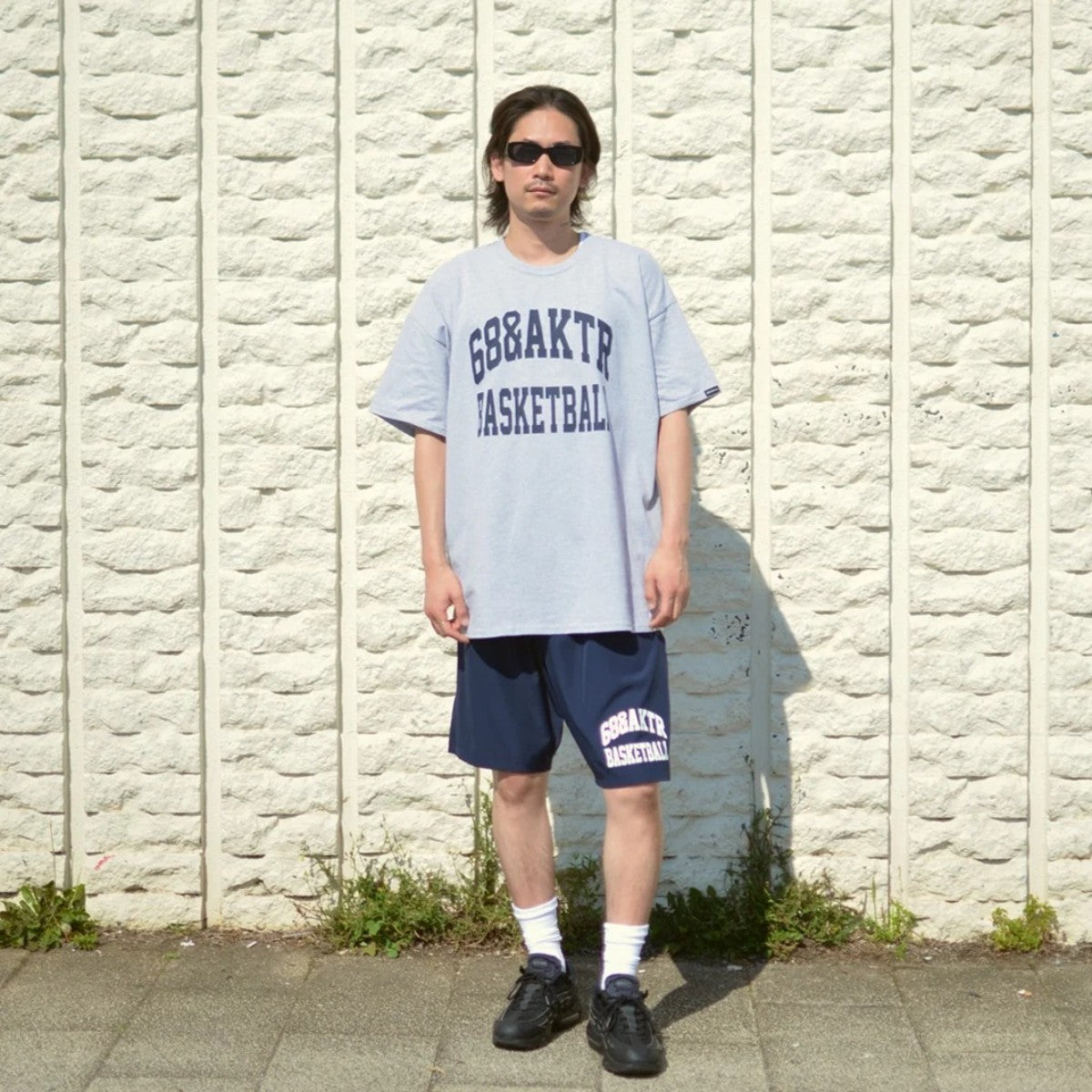 AKTR 68xAKTR ARCH LOGO 6.5INCH SHORTS アクター 68xAKTR アーチロゴ 6.5インチ ショーツ 225-043002【メンズ ショーツ ハーフパンツ カレッジロゴ コラボ 25FW】