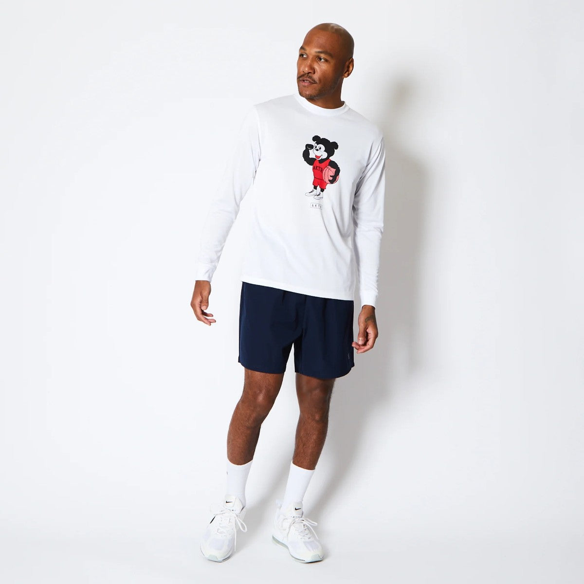 AKTR BASIC NICK L/S SPORTS TEE アクター ベーシック ニック ロングスリーブ スポーツ Tシャツ 525-002005【メンズ Tシャツ 長袖 スポーツ グラフィック トレーニング 25FW】