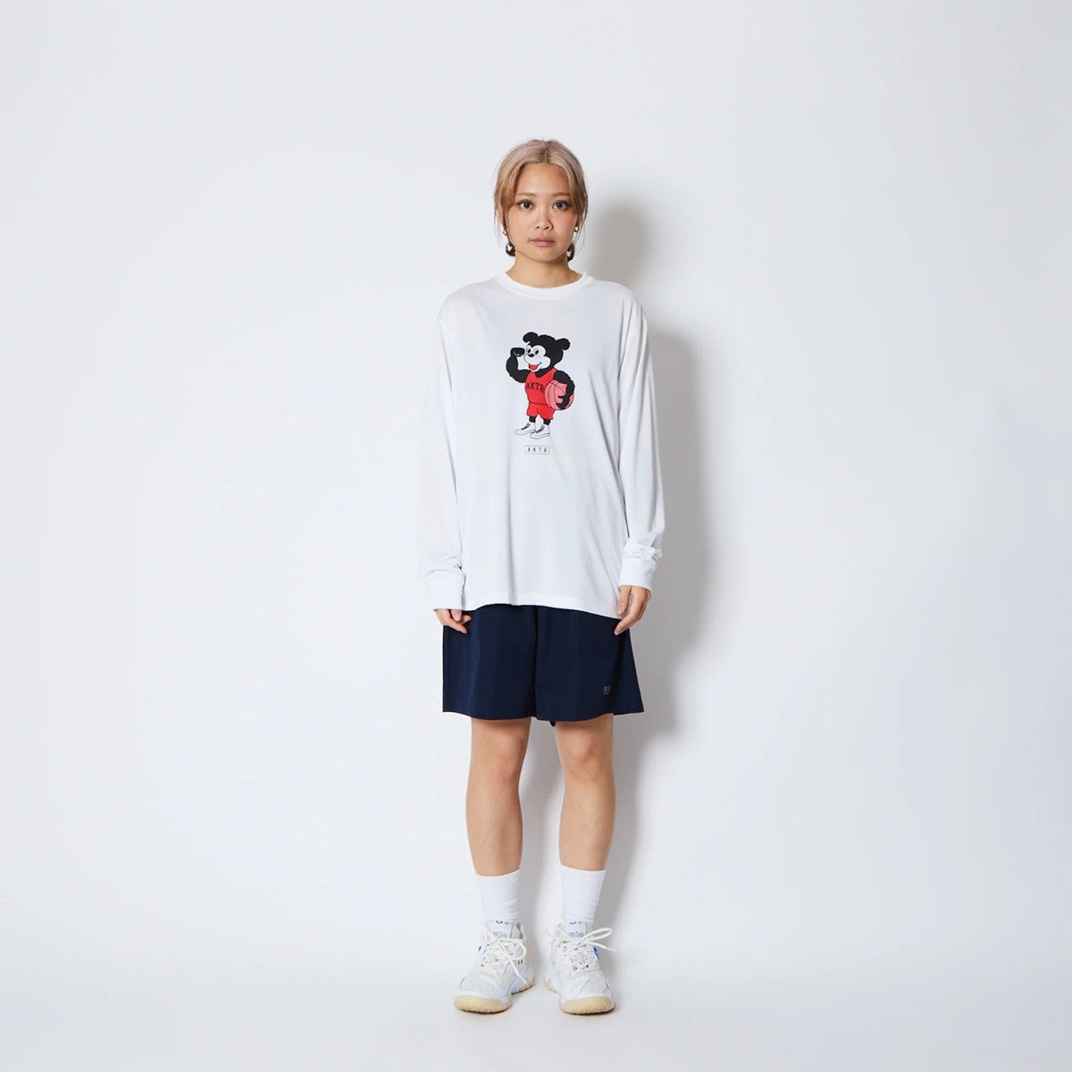 AKTR BASIC NICK L/S SPORTS TEE アクター ベーシック ニック ロングスリーブ スポーツ Tシャツ 525-002005【メンズ Tシャツ 長袖 スポーツ グラフィック トレーニング 25FW】