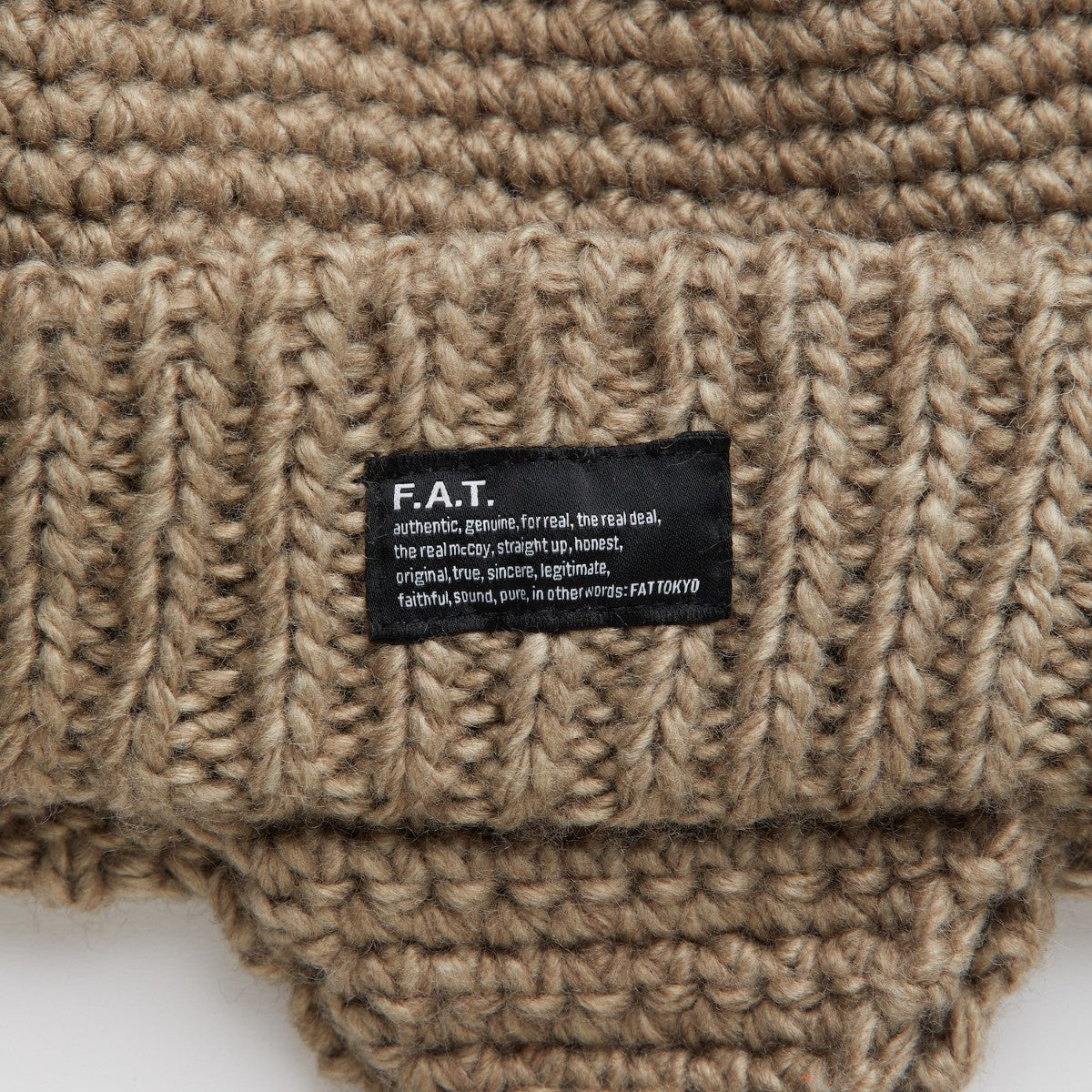 FAT EAROVER エフエイティー イヤーオーバー F32520-CP18【メンズ ニットキャップ イヤーフラップ ハンドメイド 防寒 25FW】