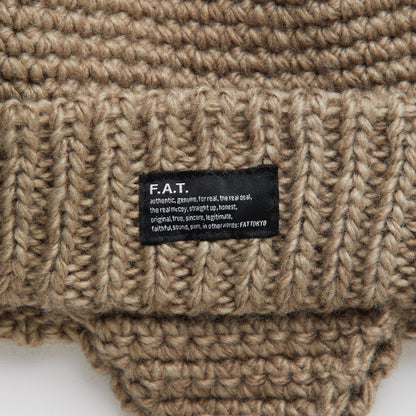FAT EAROVER エフエイティー イヤーオーバー F32520-CP18【メンズ ニットキャップ イヤーフラップ ハンドメイド 防寒 25FW】