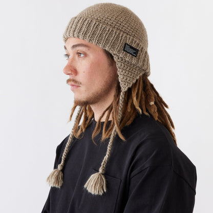 FAT EAROVER エフエイティー イヤーオーバー F32520-CP18【メンズ ニットキャップ イヤーフラップ ハンドメイド 防寒 25FW】