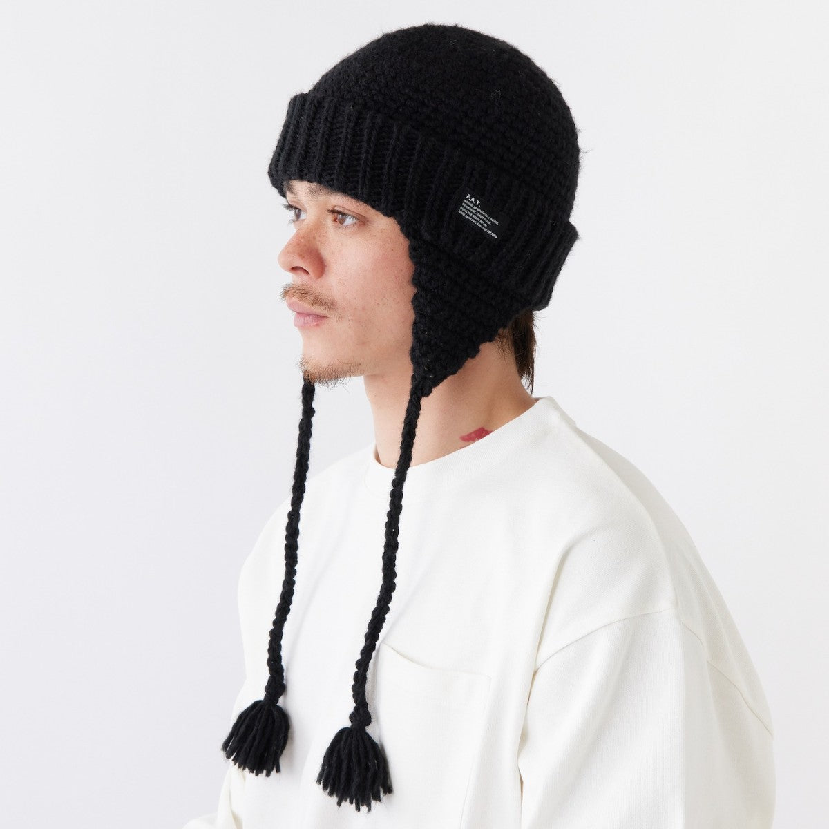 FAT EAROVER エフエイティー イヤーオーバー F32520-CP18【メンズ ニットキャップ イヤーフラップ ハンドメイド 防寒 25FW】