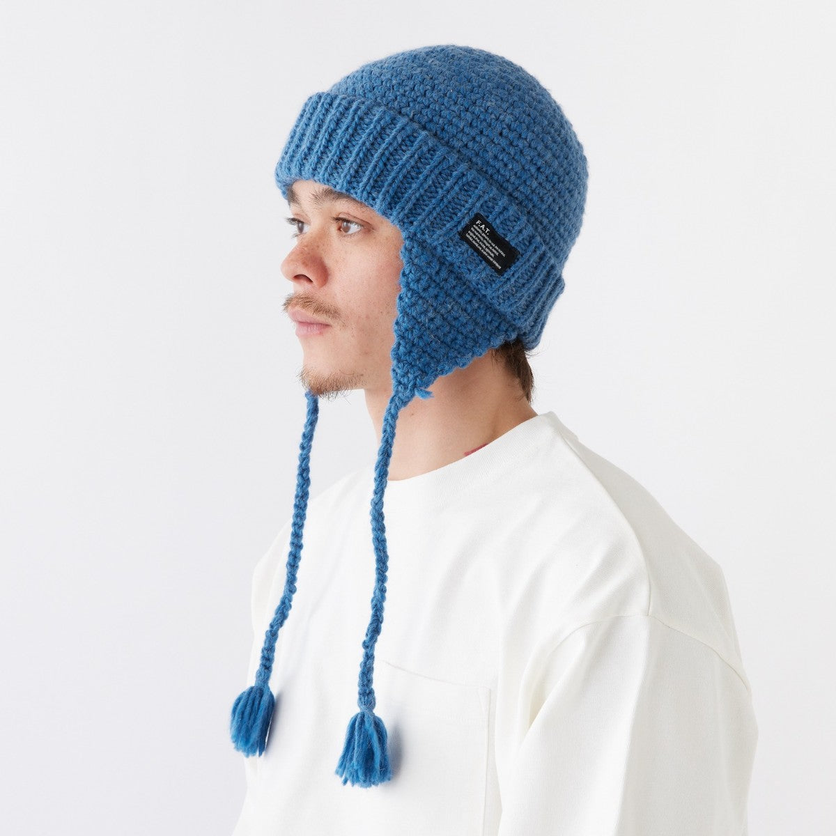 FAT EAROVER エフエイティー イヤーオーバー F32520-CP18【メンズ ニットキャップ イヤーフラップ ハンドメイド 防寒 25FW】