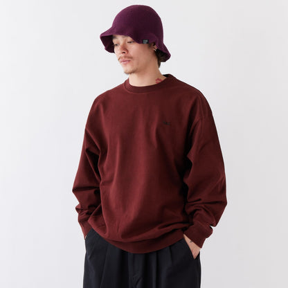 FAT FADEMENTIC エフエイティー フェイドメンティック F32520-CT13【メンズ クルーネック ピグメント加工 BIGシルエット スウェットライク ロゴ刺繍 25FW】