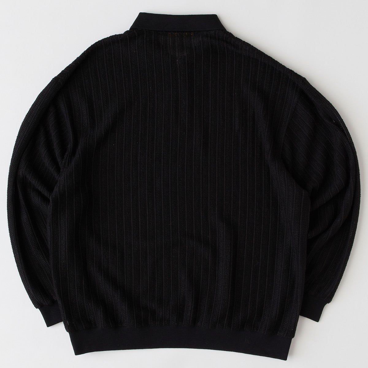 FAT RASCHELO エフエイティー ラッシェロ F32520-CT20【メンズ トップス ポロシャツ ハーフジップ ラッセル編み ストライプ 25FW】