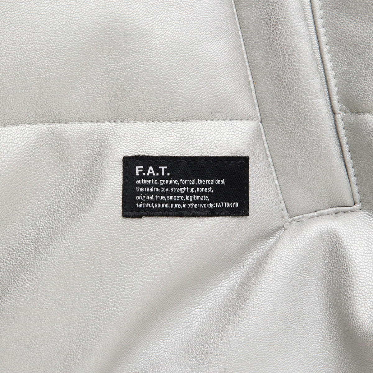 FAT BEEBUBBLE エフエイティー ビーバブル F32520-JK15【メンズ 中綿ジャケット シンサレート 合皮 防寒 アウター 25FW】