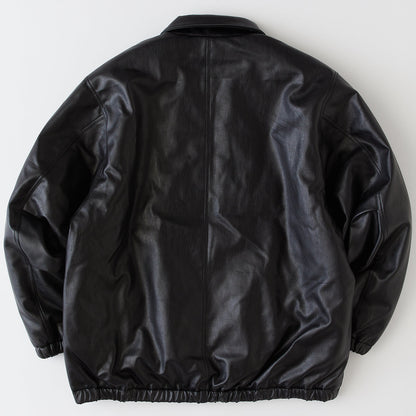 FAT BEEZZLER エフエイティー ビーズラー F32520-JK18【メンズ ブルゾン 合皮 中綿ジャケット ジップアップ 防寒 25FW】