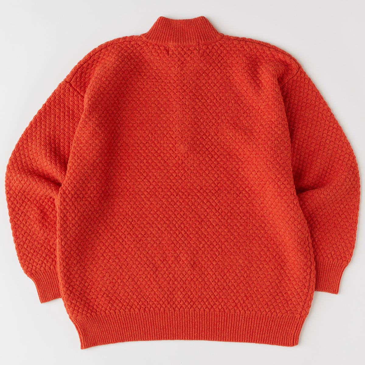 FAT POPHALF エフエイティー ポップハーフ F32520-KN05【メンズ トップス ハーフジップ ニット ウール セーター ミニマル 25FW】