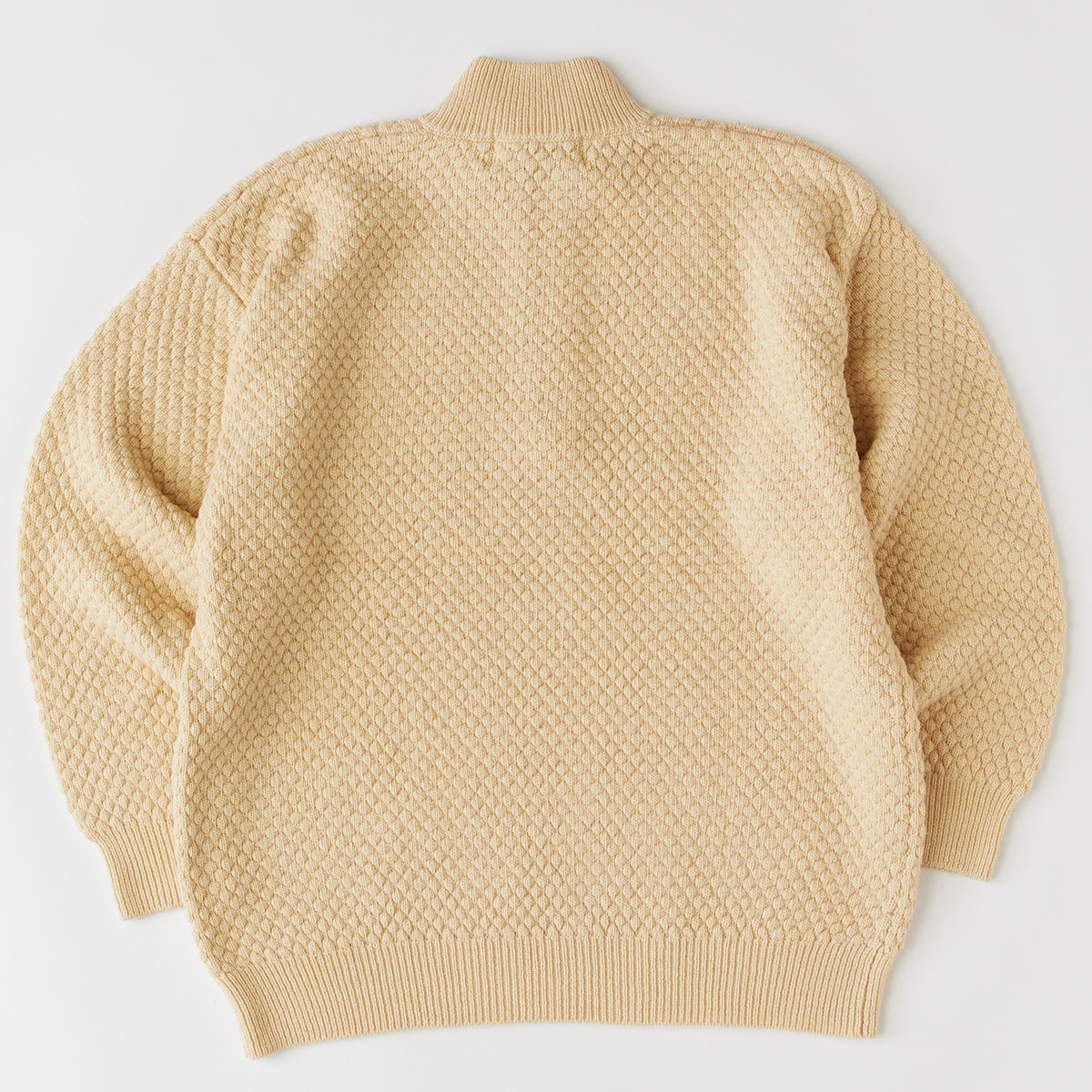 FAT POPHALF エフエイティー ポップハーフ F32520-KN05【メンズ トップス ハーフジップ ニット ウール セーター ミニマル 25FW】