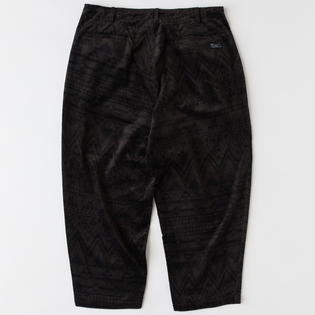 FAT MEGANATIVE エフエイティー メガネイティブ F32520-PN23【メンズ ワイドパンツ コーデュロイ ネイティブ柄 イージーパンツ 秋冬 25FW】