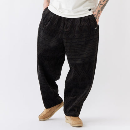 FAT MEGANATIVE エフエイティー メガネイティブ F32520-PN23【メンズ ワイドパンツ コーデュロイ ネイティブ柄 イージーパンツ 秋冬 25FW】