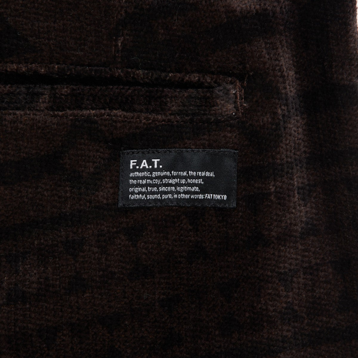 FAT MEGANATIVE エフエイティー メガネイティブ F32520-PN23【メンズ ワイドパンツ コーデュロイ ネイティブ柄 イージーパンツ 秋冬 25FW】