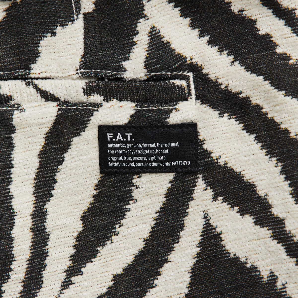 FAT GOBEROUSER エフエイティー ゴベラウザー F32520-PN25【メンズ ワイドパンツ ゴブランジャガード アニマル柄 イージーパンツ 秋冬 25FW】