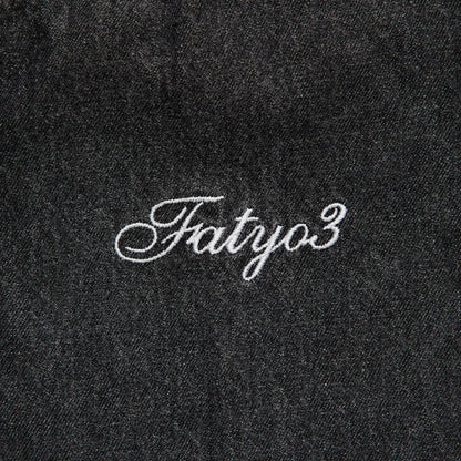 FAT DENIFORM エフエイティー デニフォーム F32520-SH08【メンズ ワークシャツ デニムシャツ ビッグシルエット ケミカルウォッシュ 刺繍ロゴ 25FW】