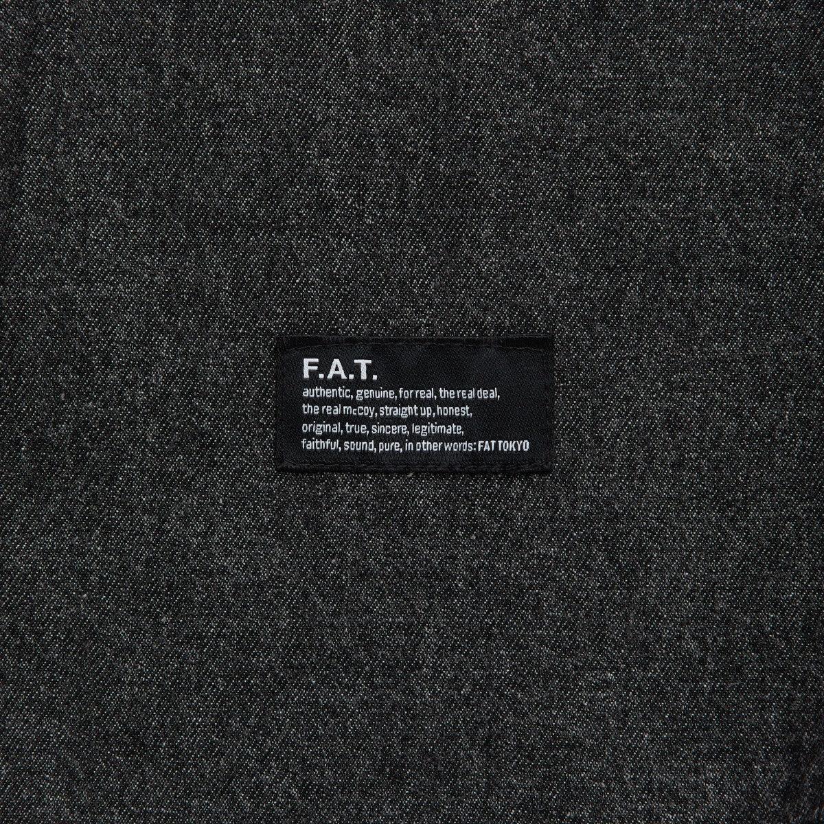 FAT DENIFORM エフエイティー デニフォーム F32520-SH08【メンズ ワークシャツ デニムシャツ ビッグシルエット ケミカルウォッシュ 刺繍ロゴ 25FW】