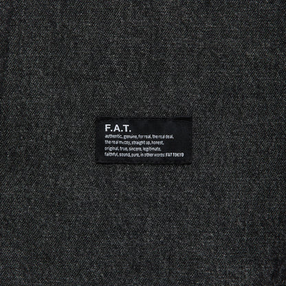FAT DENIFORM エフエイティー デニフォーム F32520-SH08【メンズ ワークシャツ デニムシャツ ビッグシルエット ケミカルウォッシュ 刺繍ロゴ 25FW】
