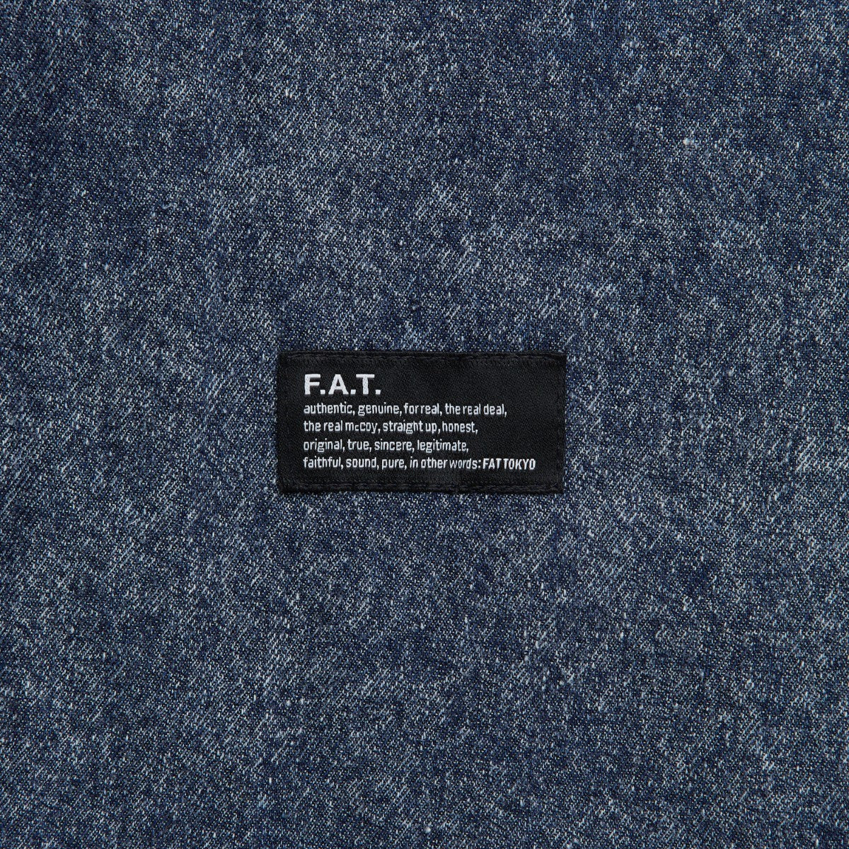 FAT DENIFORM エフエイティー デニフォーム F32520-SH08【メンズ ワークシャツ デニムシャツ ビッグシルエット ケミカルウォッシュ 刺繍ロゴ 25FW】