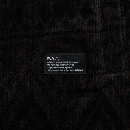 FAT NATIGAN エフエイティー ネイティガン F32520-SH16【メンズ スナップカーディガン コーデュロイ ネイティブ柄 リラックスシルエット 秋冬 25FW】