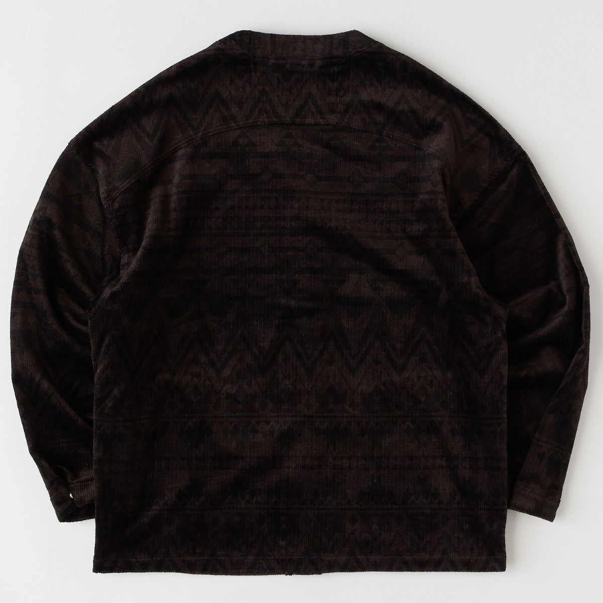 FAT NATIGAN エフエイティー ネイティガン F32520-SH16【メンズ スナップカーディガン コーデュロイ ネイティブ柄 リラックスシルエット 秋冬 25FW】