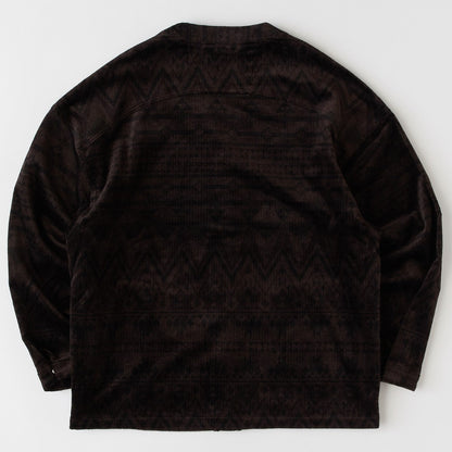 FAT NATIGAN エフエイティー ネイティガン F32520-SH16【メンズ スナップカーディガン コーデュロイ ネイティブ柄 リラックスシルエット 秋冬 25FW】