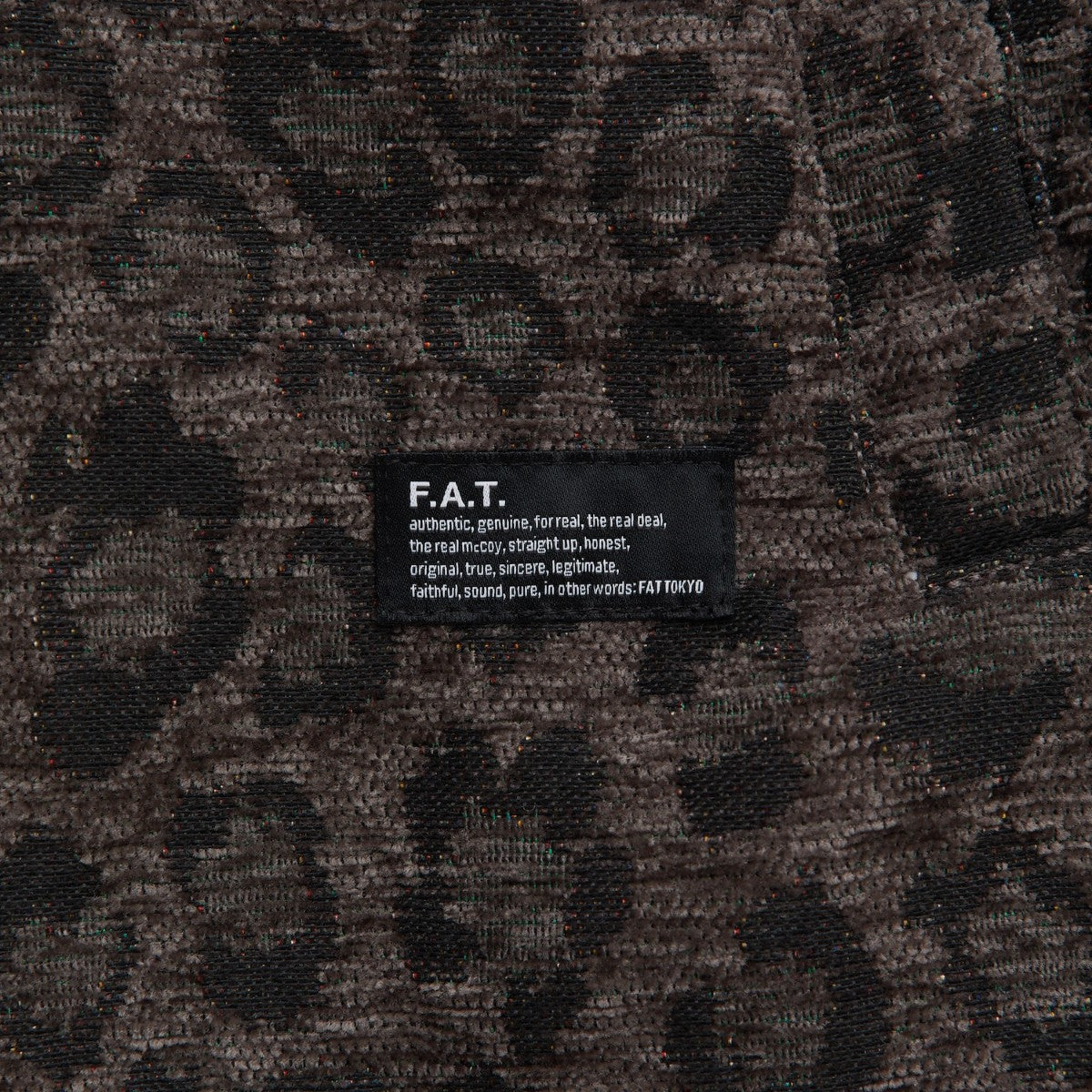 FAT GOBEZZLER エフエイティー ゴベズラー F32520-SH18【メンズ ゴブランジャガード ブルゾン アニマル柄 リラックスシルエット 秋冬 25FW】